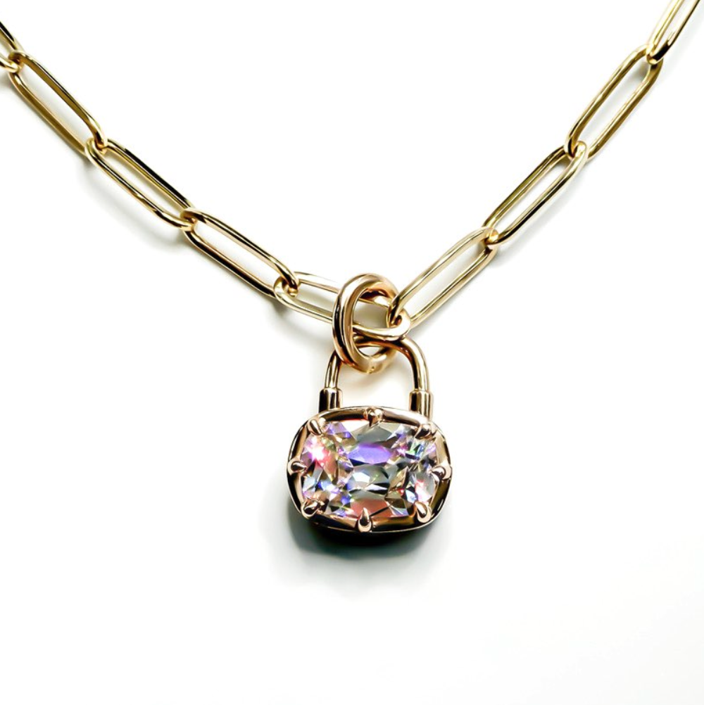 The Heirloom Padlock, 1.66ct Old Mine Cut Cushion