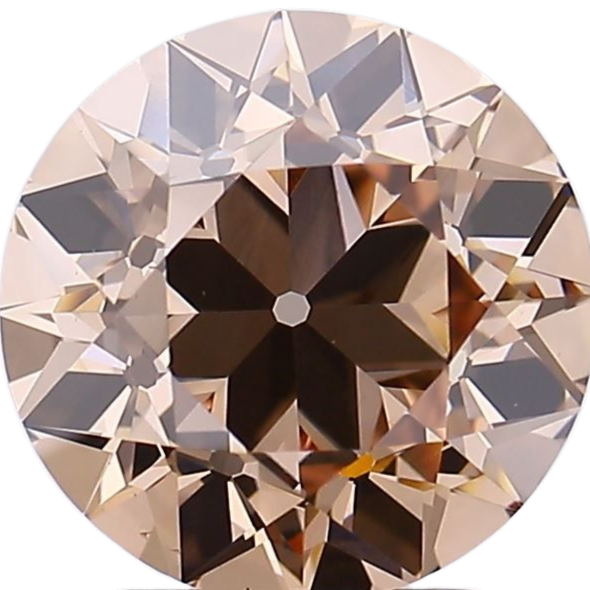 2.57ct Fancy Pinkish Brown VS1 Eurocut Lab Diamond