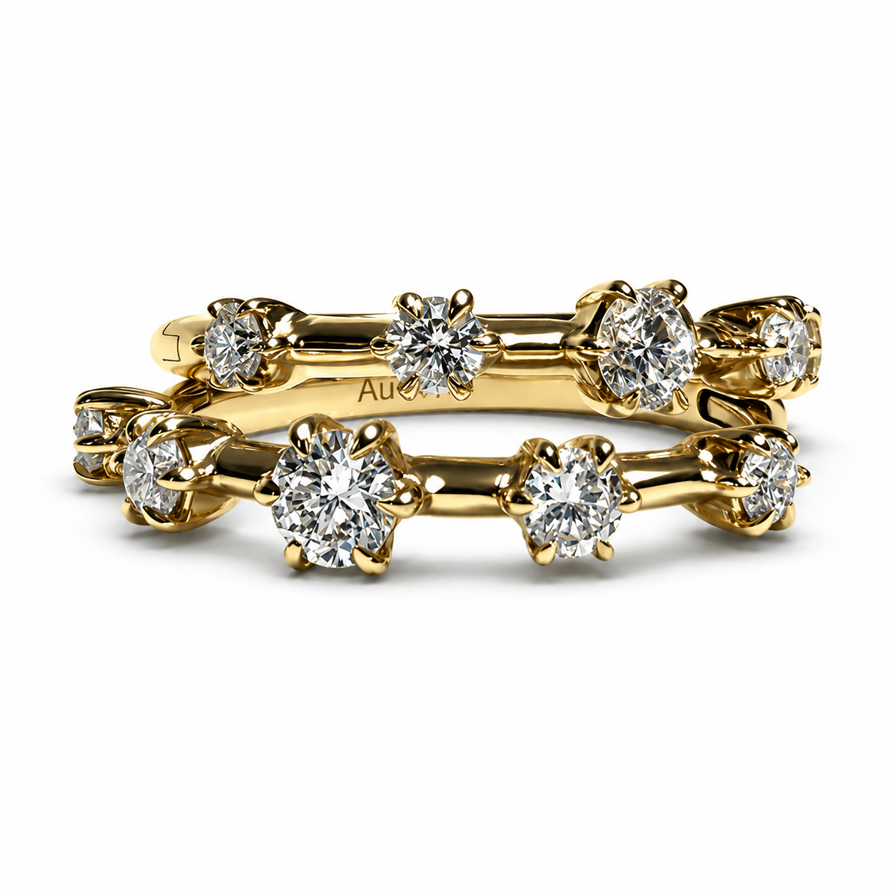 The Graduate Hoop Earrings in 14K Yellow Gold
