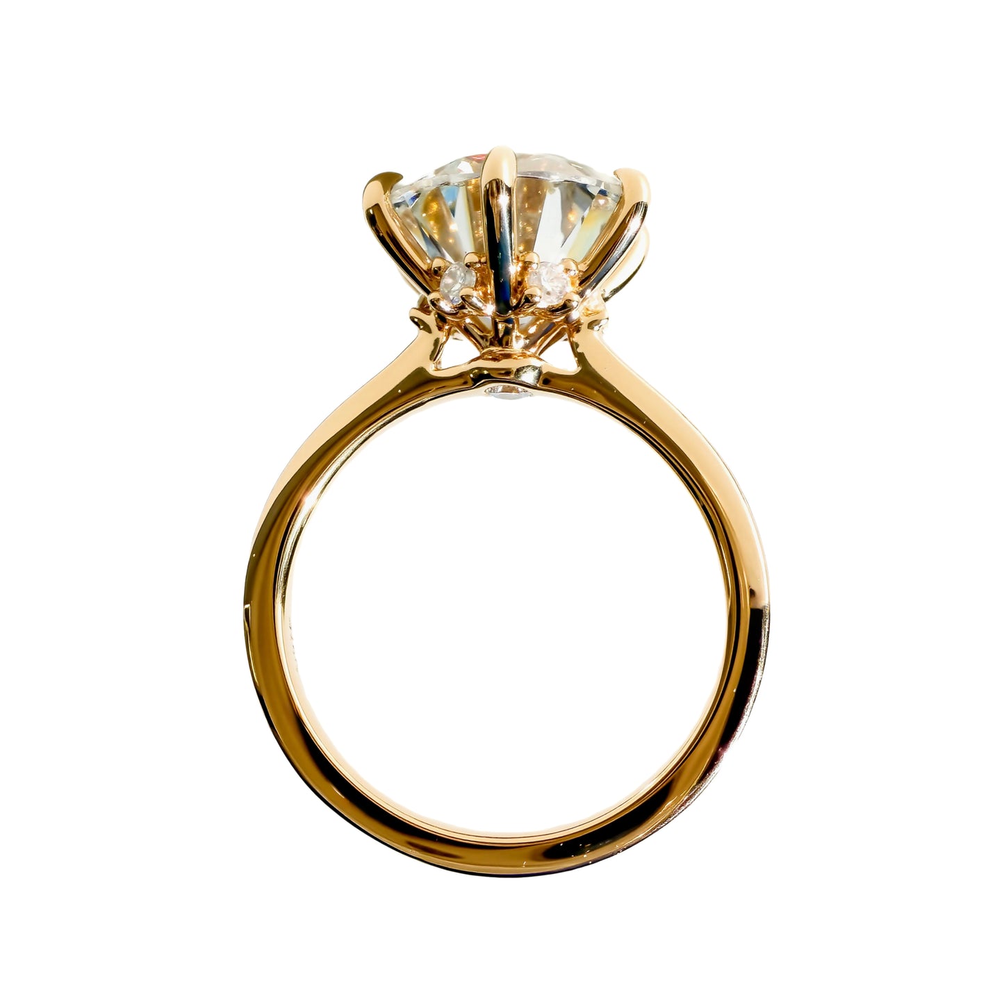 4.53ct Round Brilliant Solitaire with Hidden Halo