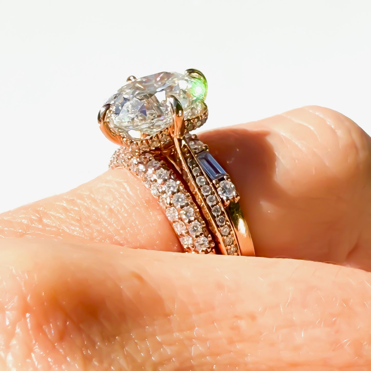 The Lodestone Rosé Old Mine Cut Cushion Solitaire