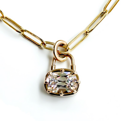 The Heirloom Padlock, 1.66ct Old Mine Cut Cushion
