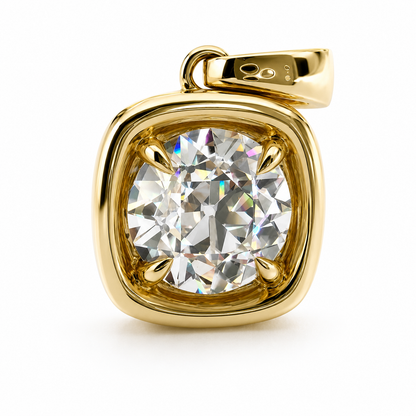 The 2.07ct OEC Heirloom Pendant in 14K Yellow Gold