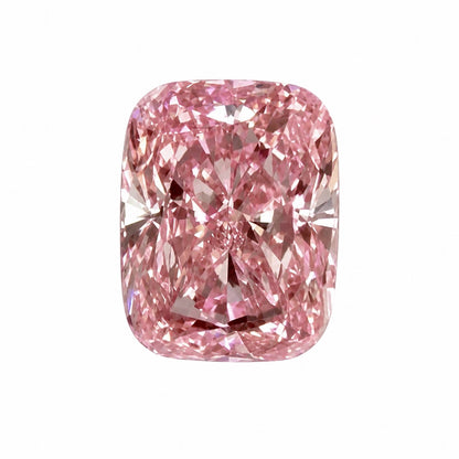 3.71ct Fancy Vivid Pink VS1 IGI Certified Elongated Cushion Lab Diamond