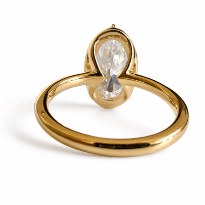 The 8 Ball Antique Cut Moval, 3.1ct in 14K Gold