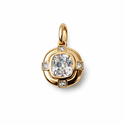 The 1.7ct Heirloom Pendant in 14K Yellow Gold