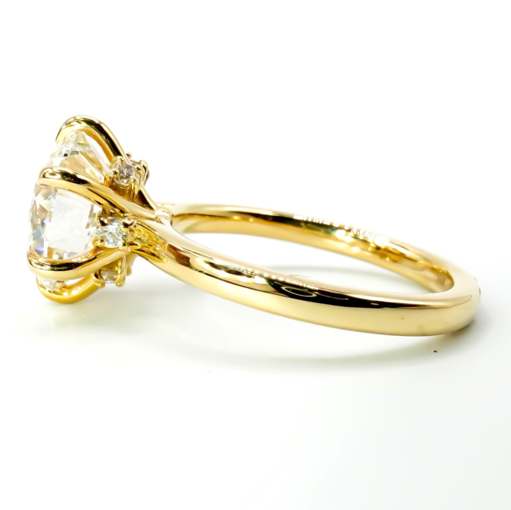 The Girly Girl 3.6ct Six Prong Solitaire in 14K Yellow Gold