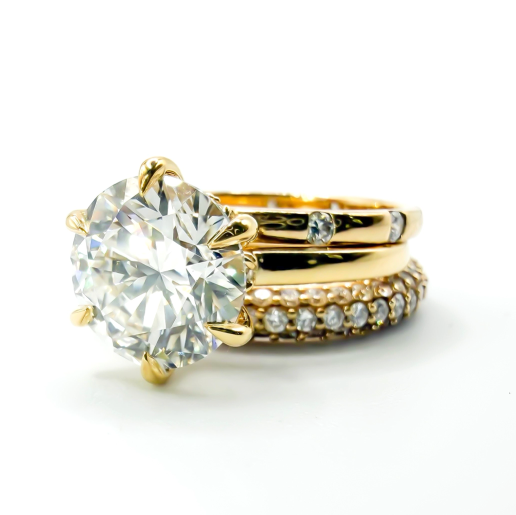 The Girly Girl 3.6ct Six Prong Solitaire in 14K Yellow Gold