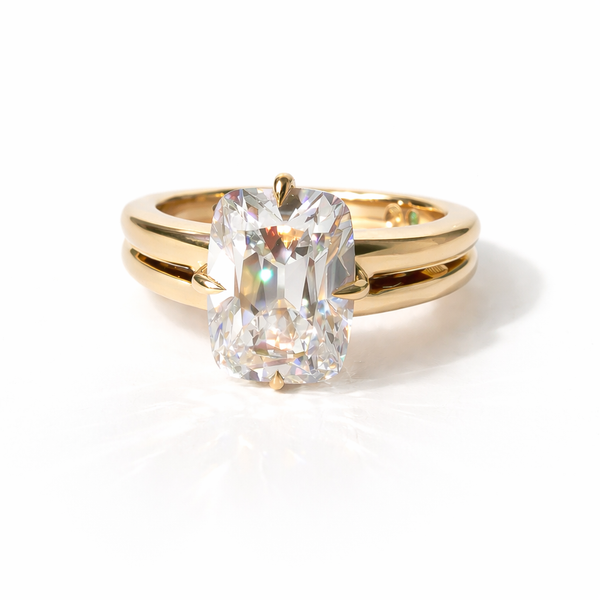 Natali's Custom Antique Cushion Engagement Ring