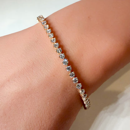 Three Prong Tennis Bracelet