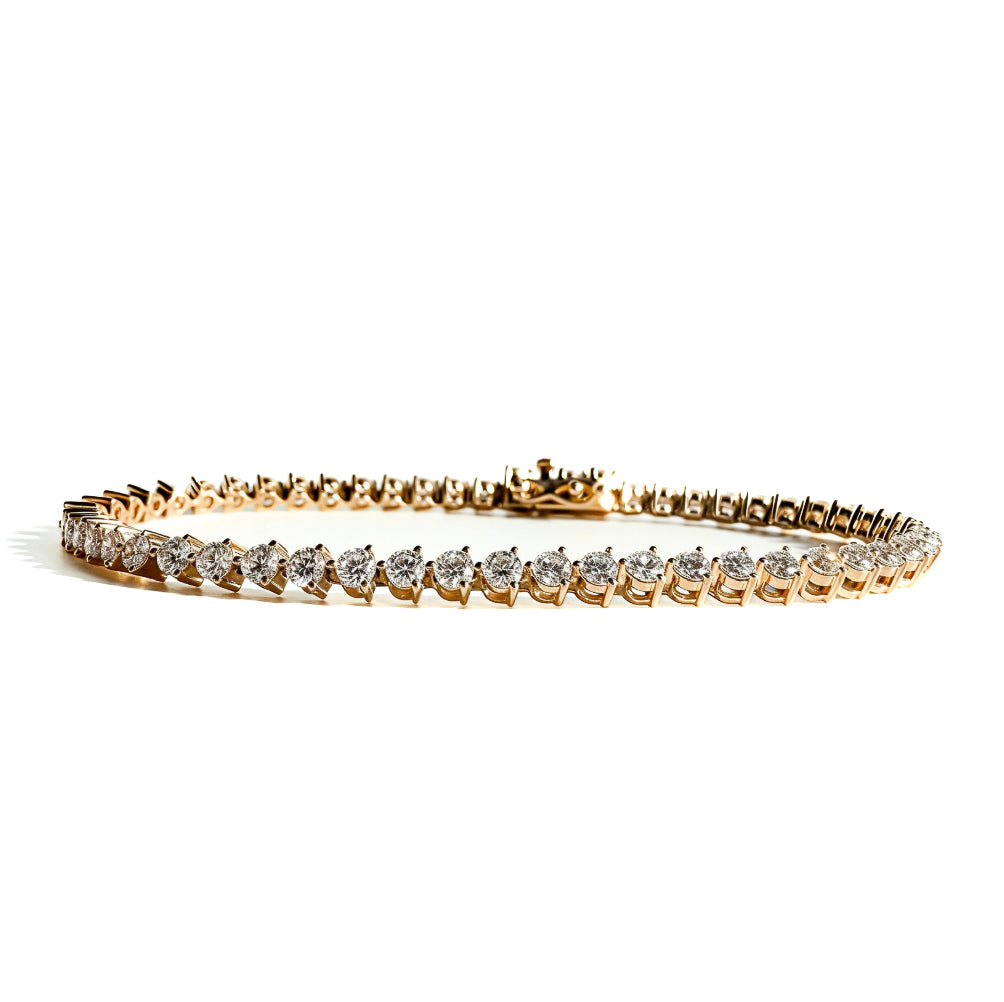 Three Prong Tennis Bracelet