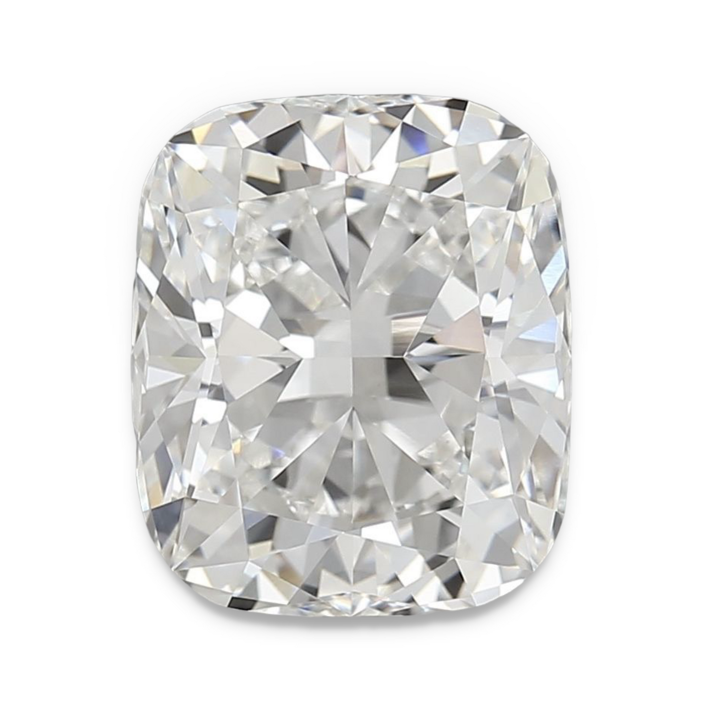 4.08ct F VVS2 IGI Certified Cushion Modified Brilliant Lab Diamond