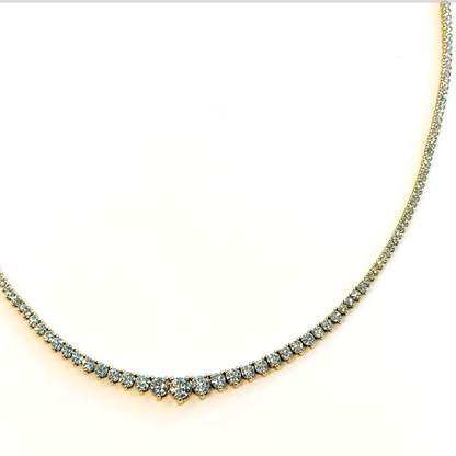 The Fancy Pants Graduated Tennis Necklace - 5.5 carats
