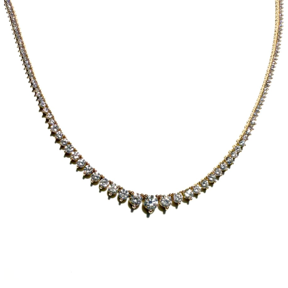 The Fancy Pants Graduated Tennis Necklace - 5.5 carats