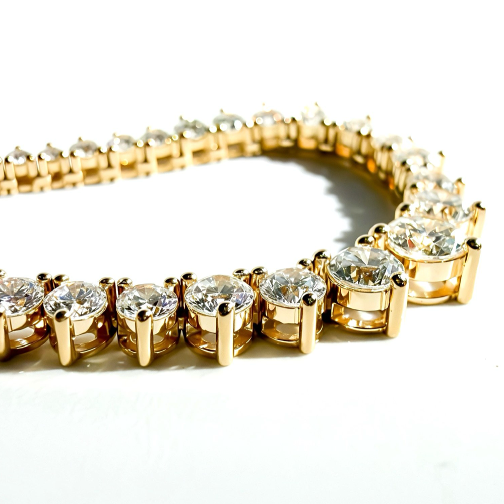 The Fancy Pants Graduated Tennis Necklace - 5.5 carats