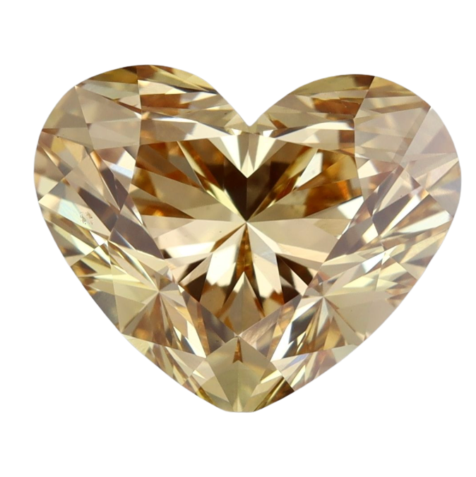 2.62ct Fancy Intense Yellow VS1 Heart Shaped IGI Certified Lab Diamond