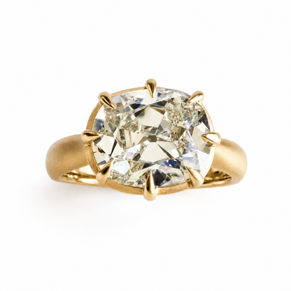 The Heirloom Chonk, 3.48ct Antique Cut Cushion Solitaire