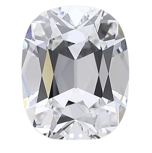 4.08ct E VS1 Old Mine Cut Cushion IGI Certified Lab Diamond