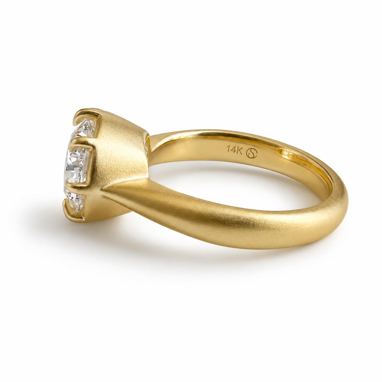 The Heirloom Chonk, 3.48ct Antique Cut Cushion Solitaire