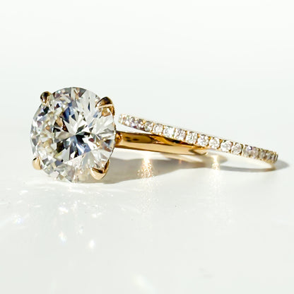 3.87ct E VVS2 Round Brilliant Solitaire