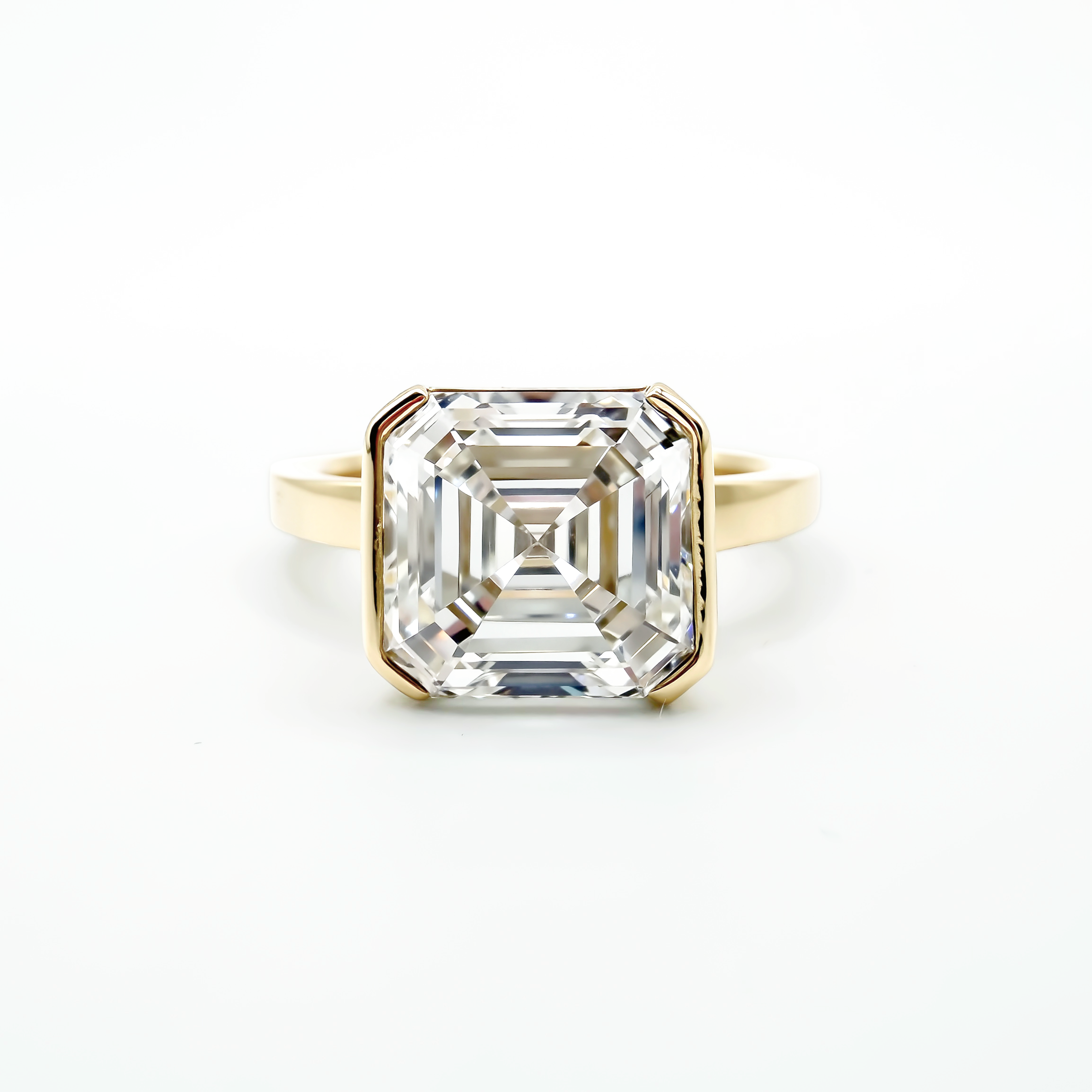 The Half Step Asscher Ring