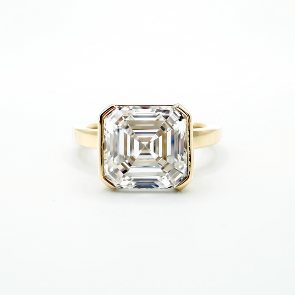 The Half Step Asscher Ring