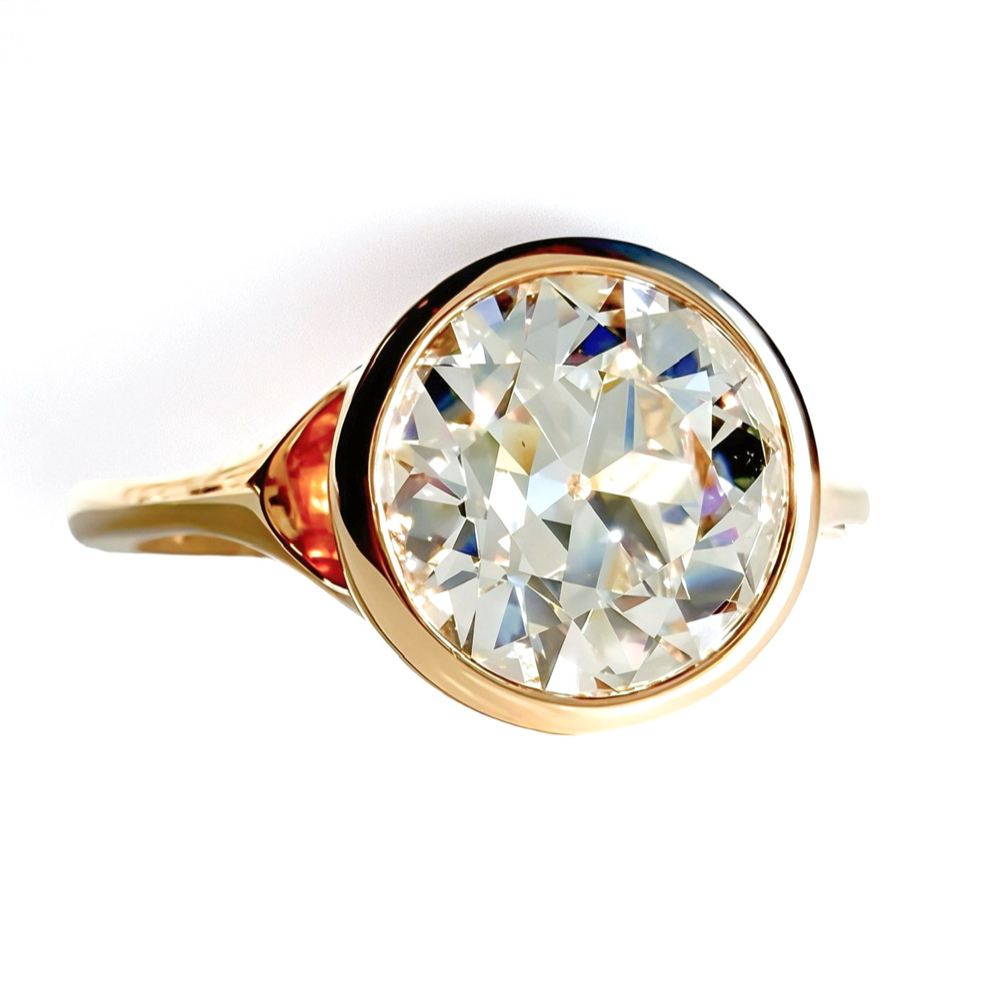 The Sunroof 3ct Old European Cut Bezel Solitaire