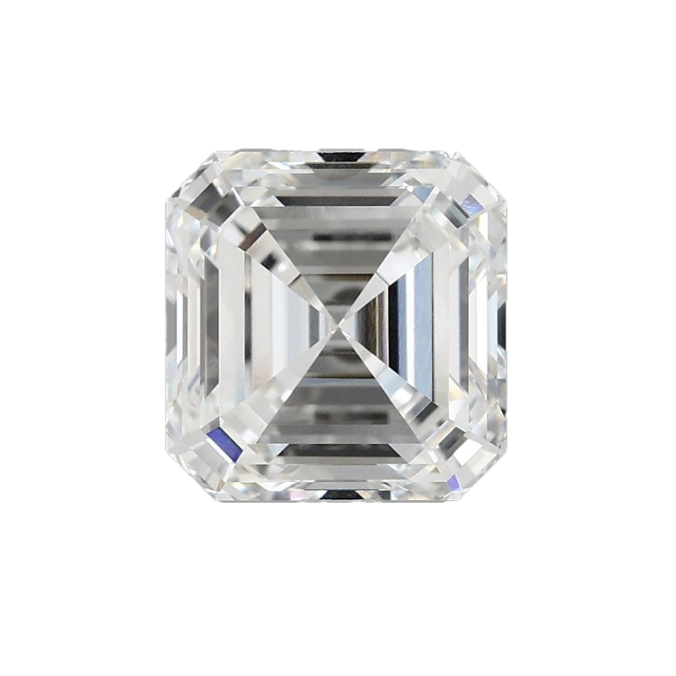 2.82ct E VVS2 IGI Certified Asscher Cut Lab Diamond