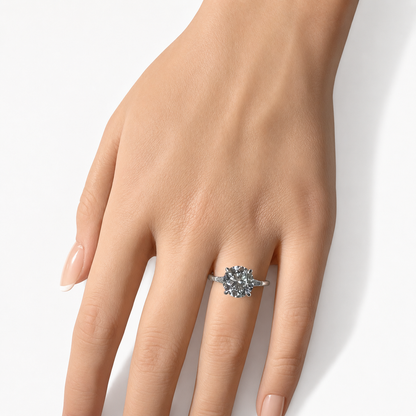 The Uptown 3.82ct Round Brilliant Ring in 14K White Gold
