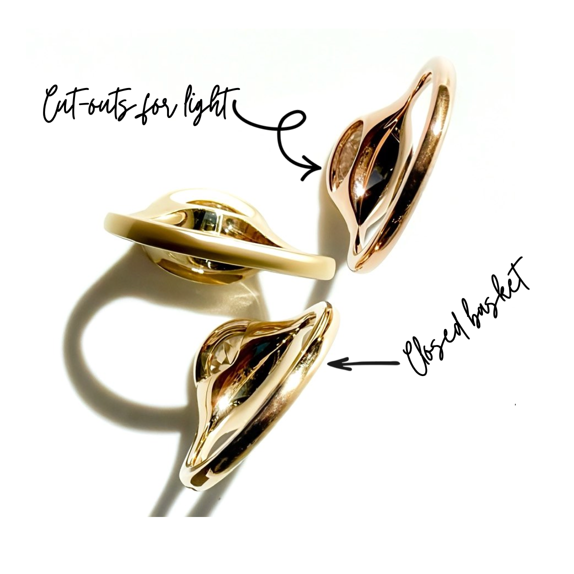 The Bi-coastal Oval in Yellow Gold Satin Finish