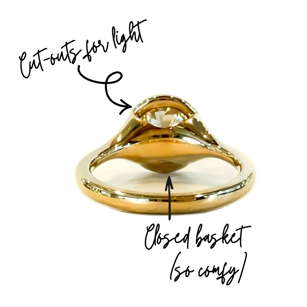 The Sunroof 3ct Old European Cut Bezel Solitaire