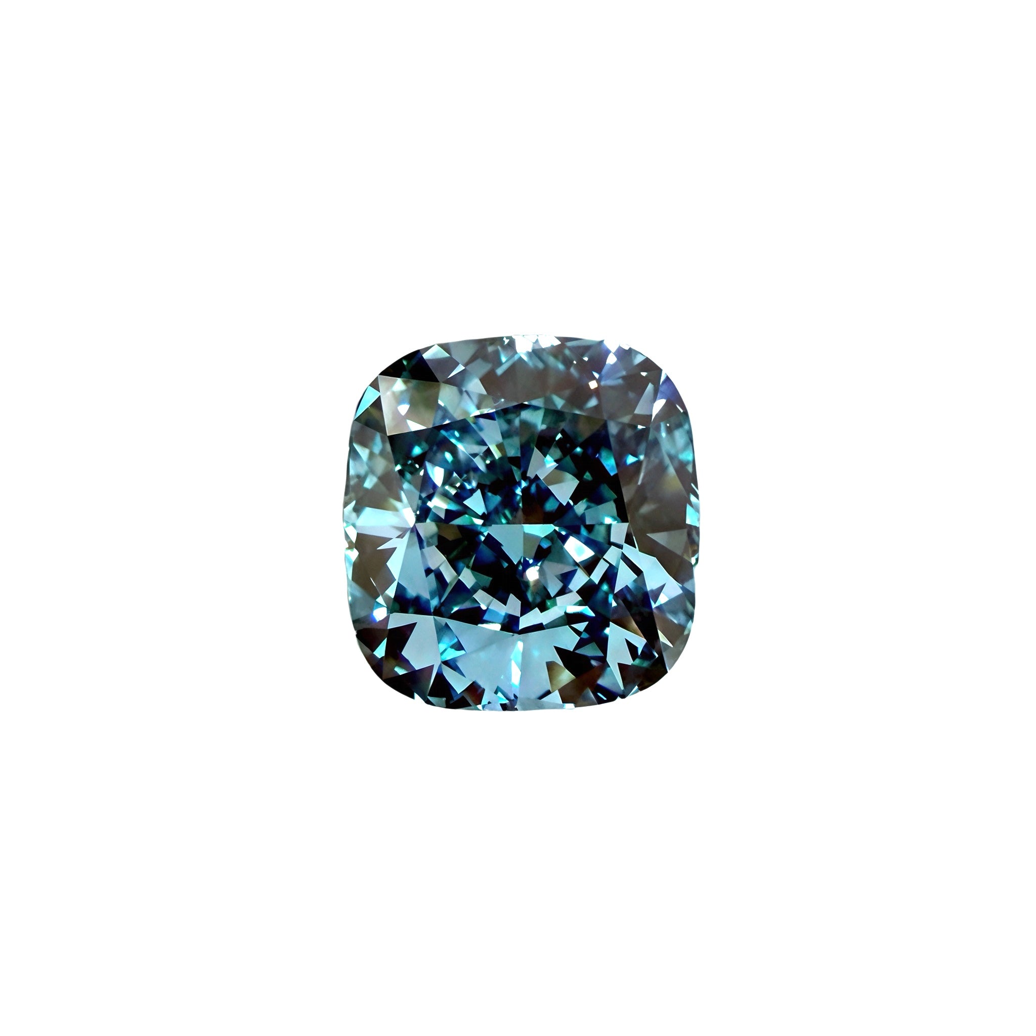 2.04ct Fancy Vivid Blue VS1 IGI Certified Cushion Modified Brilliant Lab Diamond