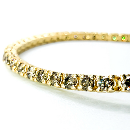 The Golden Hour Champagne Diamond Tennis Bracelet