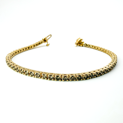 The Golden Hour Champagne Diamond Tennis Bracelet
