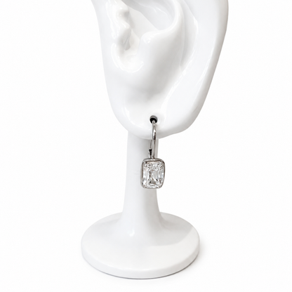 Mixed Cut Drop Earrings