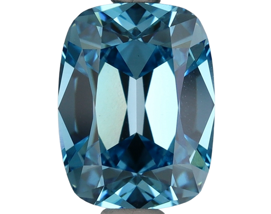 2.27ct Fancy Blue VVS2 Antique Cut IGI Certified Cushion Cut Lab Diamond