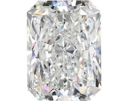 4.10ct E VVS2 Radiant Cut IGI Certified Lab Diamond
