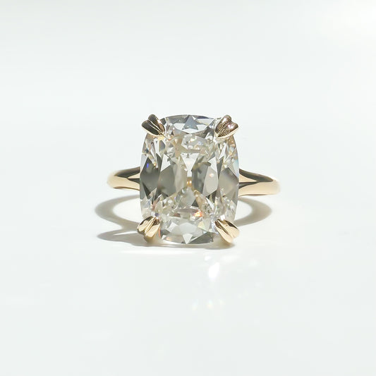 The Embrace Old Mine Cut Cushion Solitaire