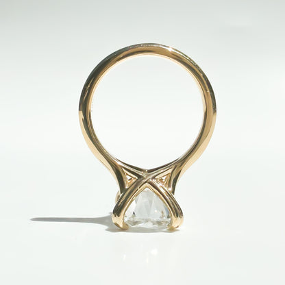 The Embrace Old Mine Cut Cushion Solitaire