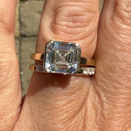 The Half Step Asscher Ring