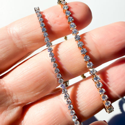 Three Prong Tennis Bracelet