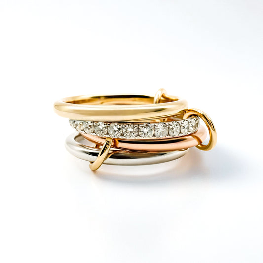 Tri-color stacked band set