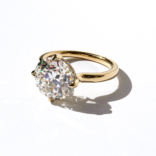 The Lodestone OEC, 4ct F VS1 in 14K Yellow Gold