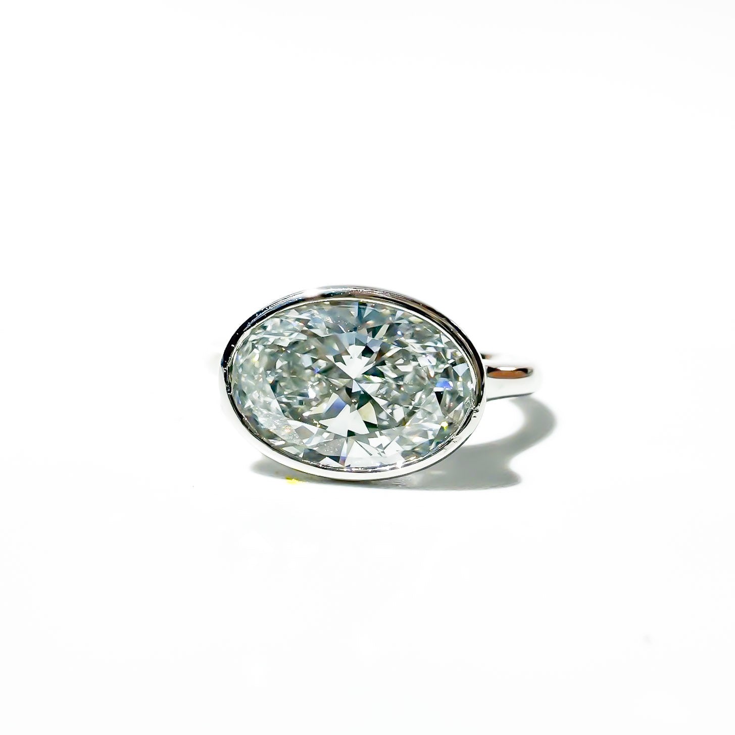 The Bi-coastal Oval in White Gold