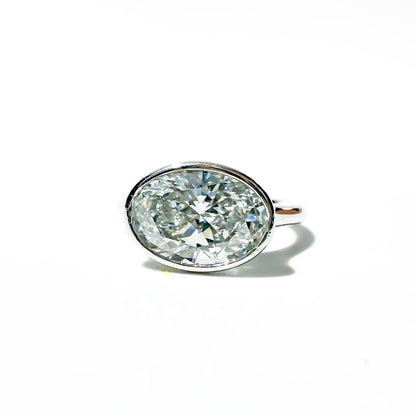 The Bi-coastal Oval in White Gold