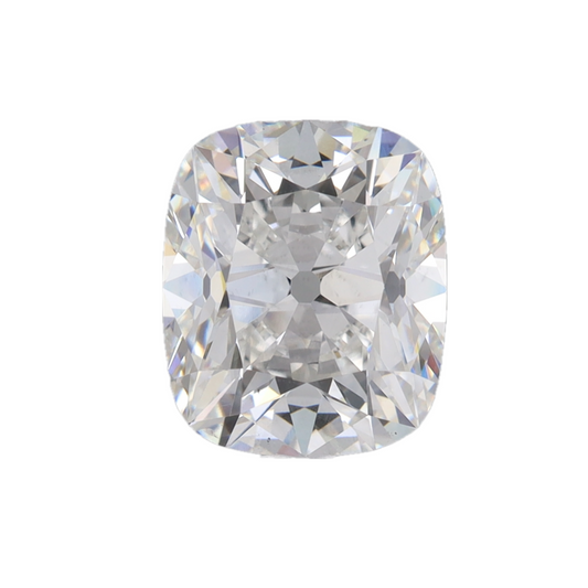 4.02ct F VS2 IGI Certified Old Mine Cut Cushion Lab Diamond