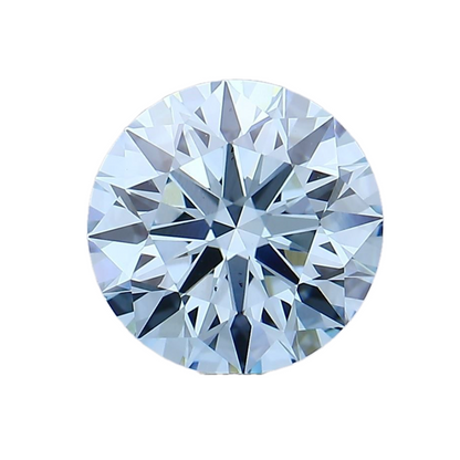 3.5ct Fancy Vivid Blue VS2 IGI Certified Round Brilliant Lab Diamond