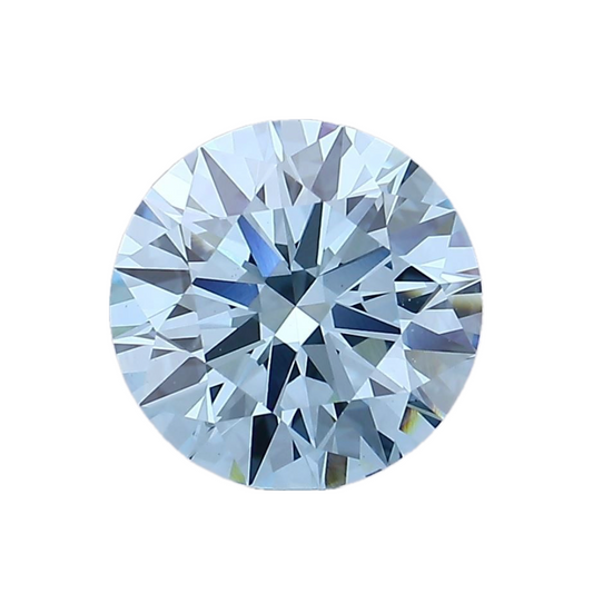 2.63ct Fancy Vivid Blue VS1 IGI Certified Round Brilliant Lab Diamond