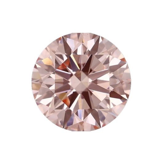 3.42ct Fancy Intense Pink VVS2 IGI Certified Round Brilliant Cut Lab Diamond