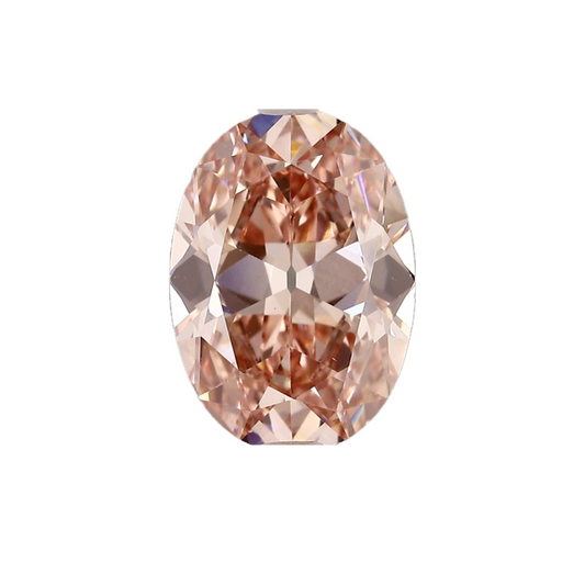 3.21ct Fancy Vivid Pink VS1 Old Mine Cut Oval Lab Diamond
